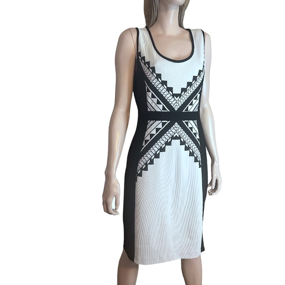 Joseph Ribkoff Dresses & Skirts - Joseph Ribkoff Dress Graphic Tribal Geometric Tank Sheath Made in Canada